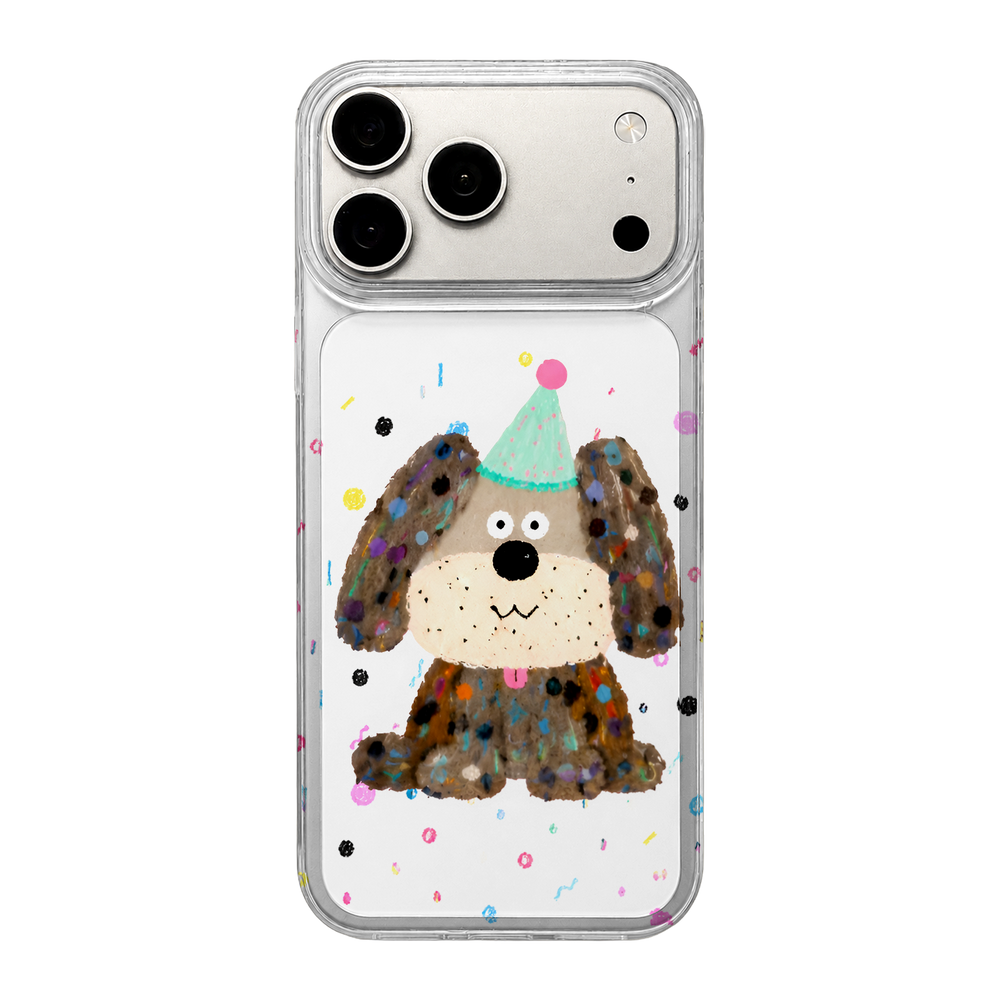 Crayon Puppy Clear Case