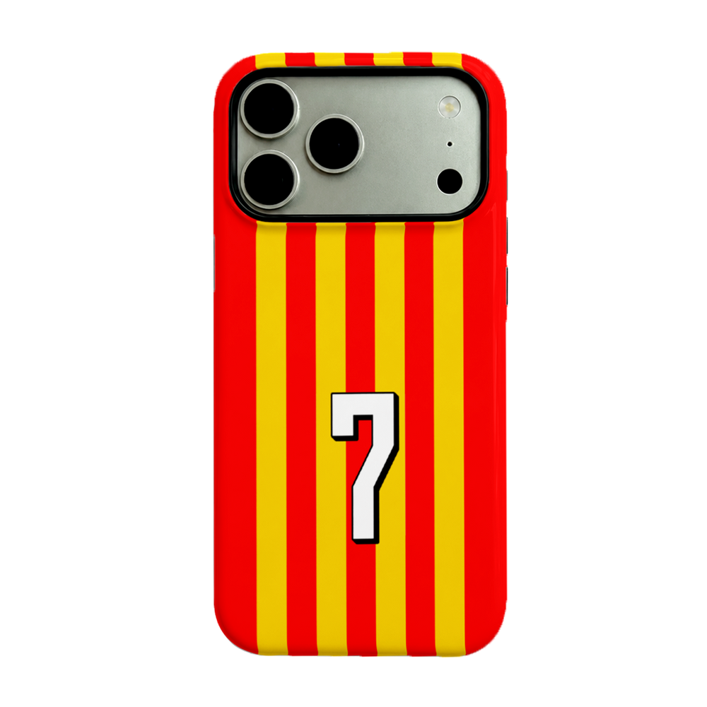 Spain Soccer Jersey Number Case