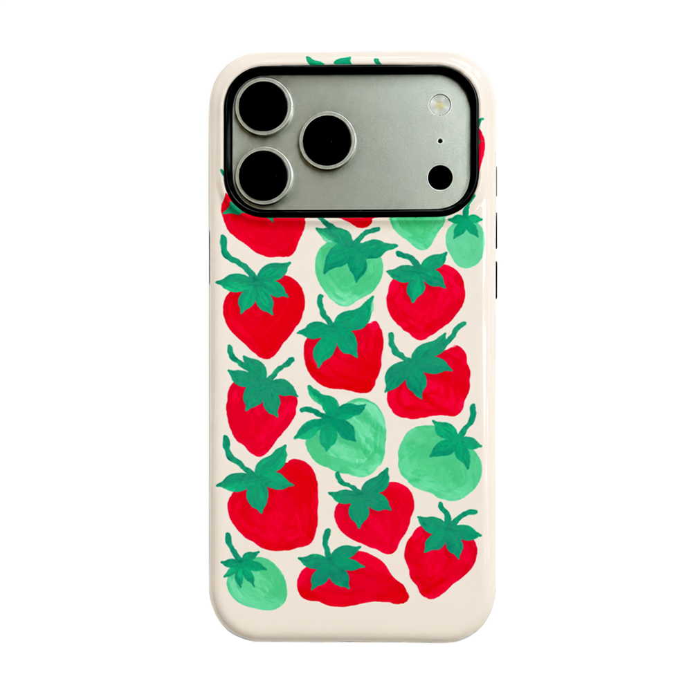 Watercolor Strawberry Case