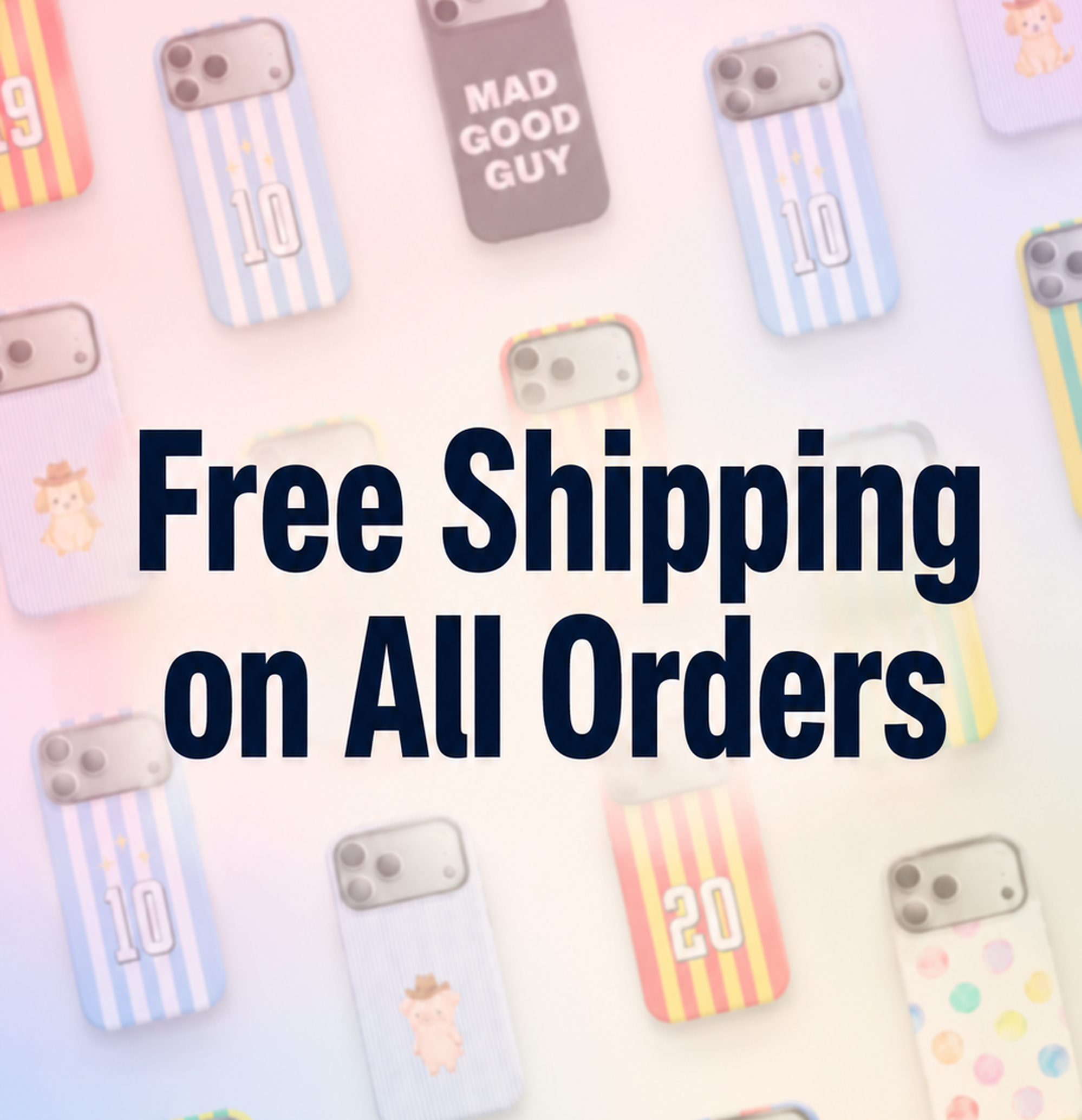 Free shipping on all orders